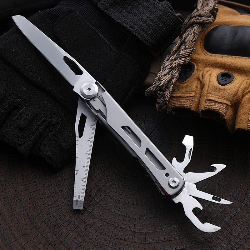 11-in-1 Multi-Function Stainless Steel Camping Multi-Tool Pocket Knife
