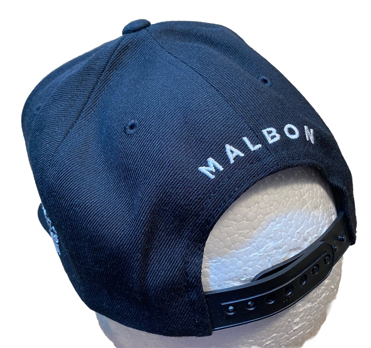 Malbon Golf Hat Genesis Open Pacific Palisades Black Snapback Cap