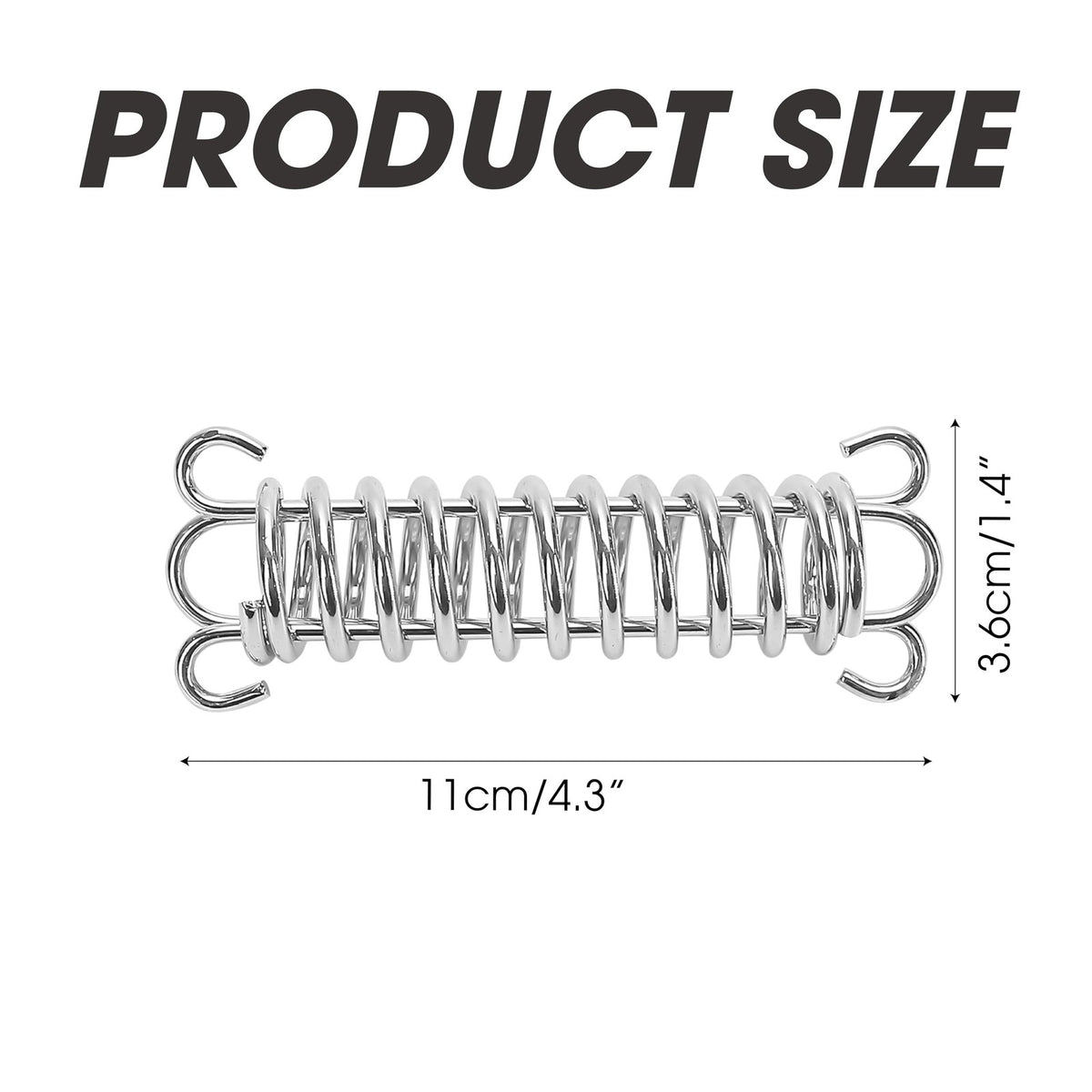 Heavy Duty Stainless Steel Tension Springs for Awnings and Camping Gear - 4pcs