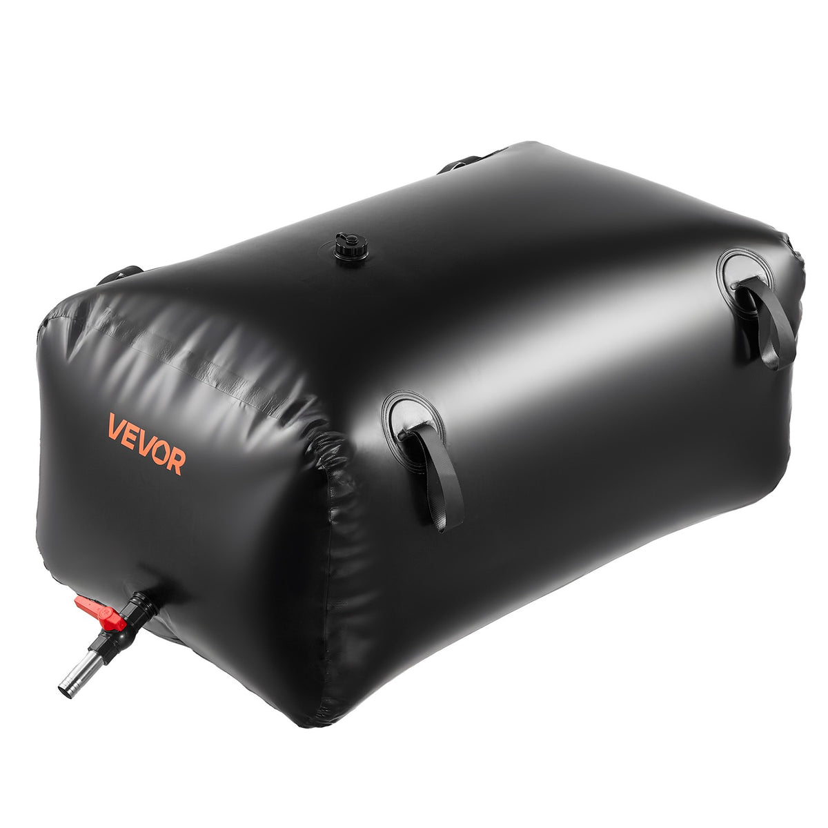 Collapsible Water Storage Bladder - 63.4 Gallon Heavy-Duty PVC Tank for Outdoor Use