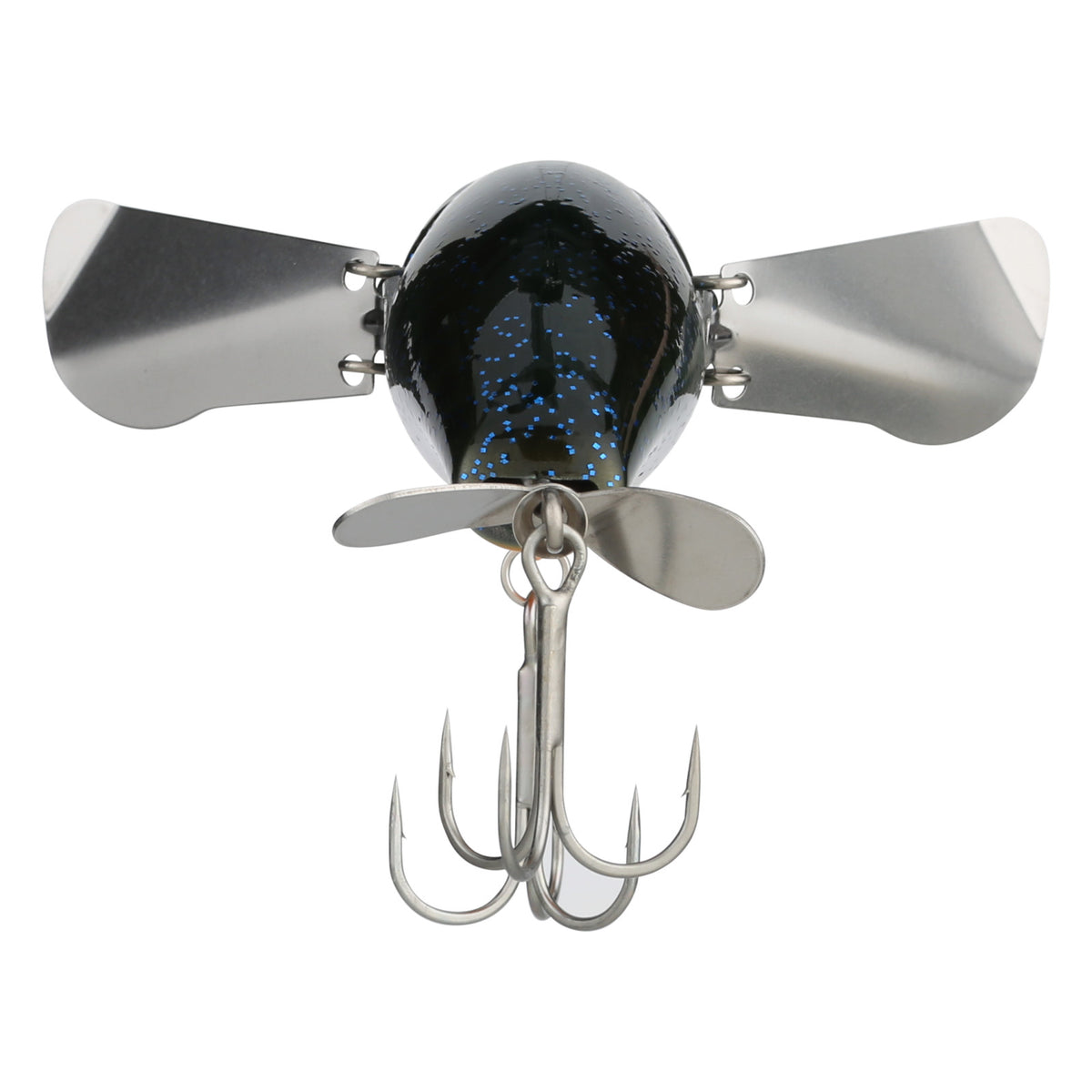 Jackall Pompadour Topwater Lure with Metal Wings & Rear Prop
