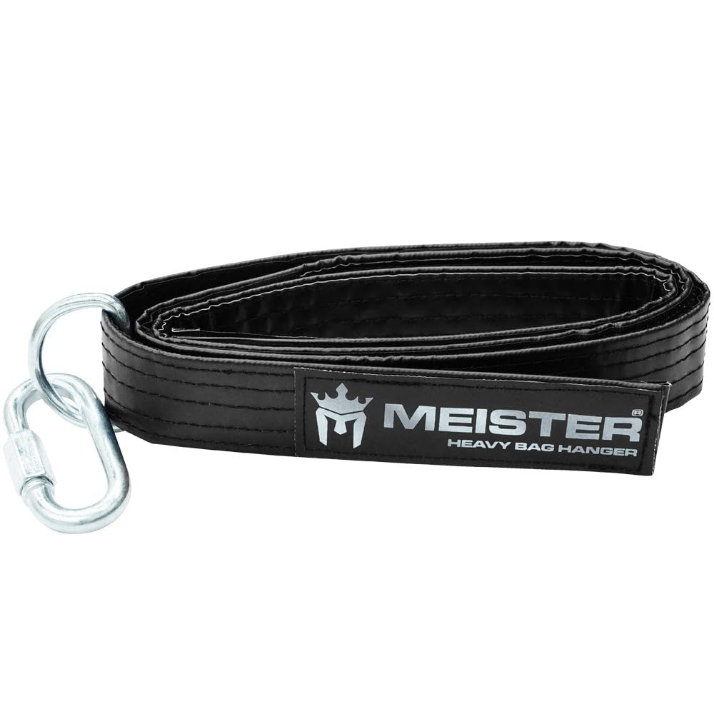 Heavy Bag Hanger Strap 80 Inch - Adjustable Black Support for Boxing & Martial Arts