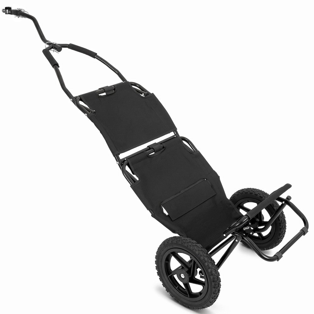 3-in-1 Bike Cargo Trailer Folding Wagon with 12-Inch Wheels Carbon Steel