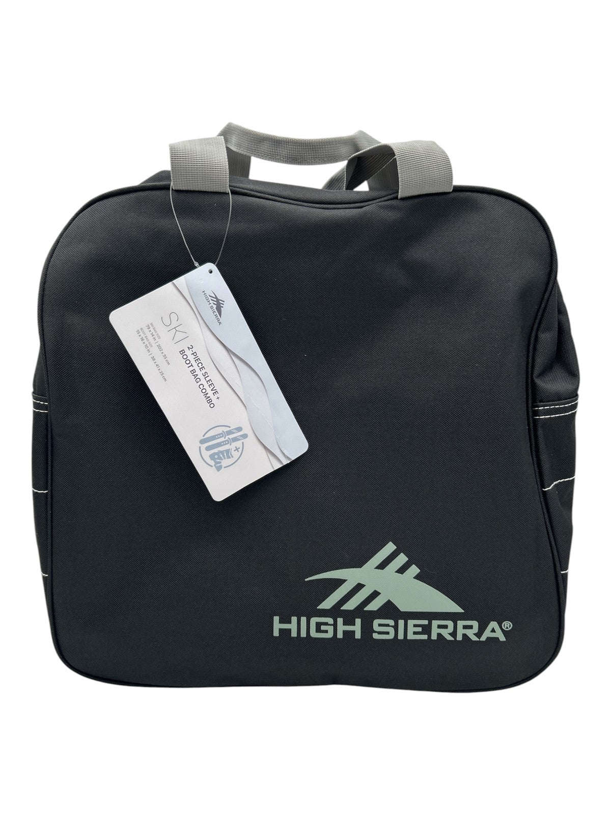 High Sierra Ski & Boot Bag Set Black - Water-Resistant Ski Gear Storage