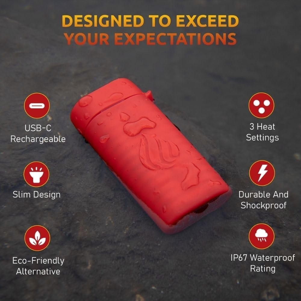 Rechargeable Hand Warmer with 3 Heat Settings & 6-Hour Battery Life