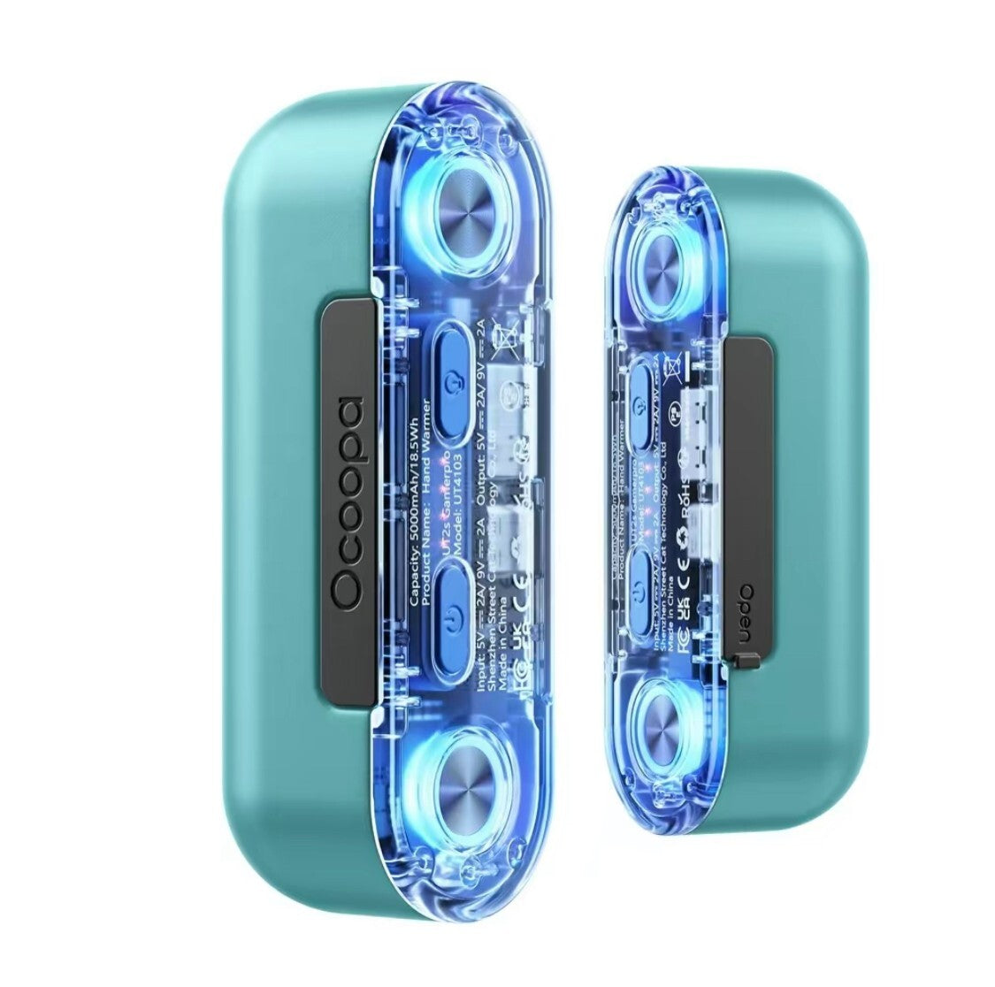 Rechargeable Hand Warmer with Power Bank 16H Heat and RGB Lights for Gaming & Outdoors