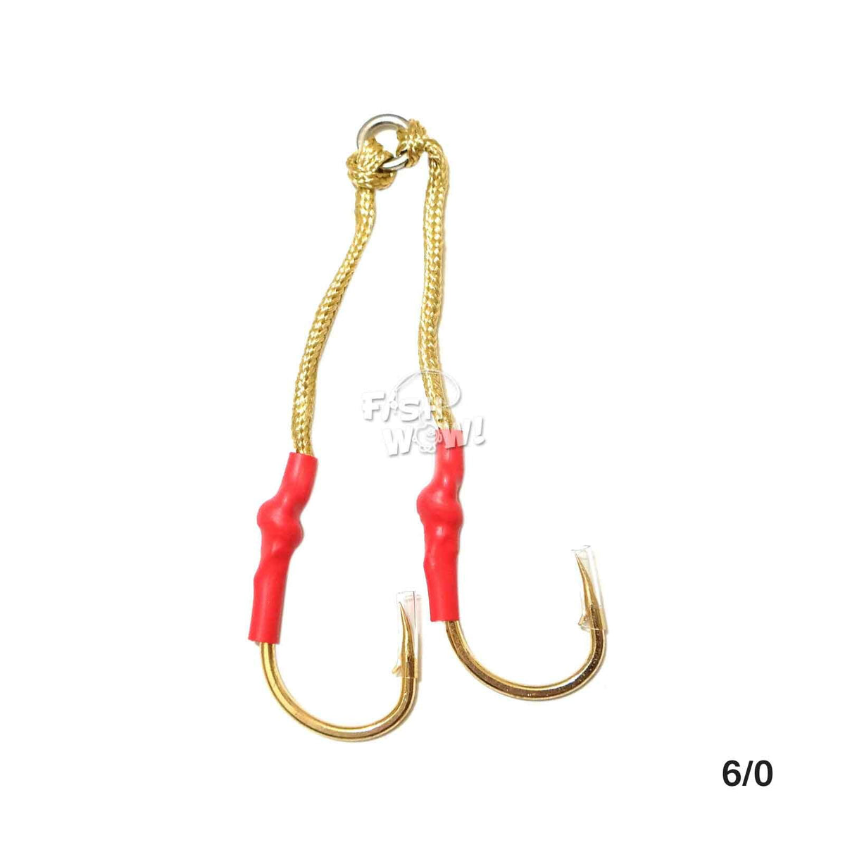 40pcs Fish WOW!® Assist Hooks 6/0 Gold for Vertical & Butterfly Jigs