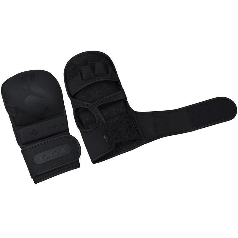 RDX T15 Noir MMA Grappling Gloves 7oz with Knuckle Protection