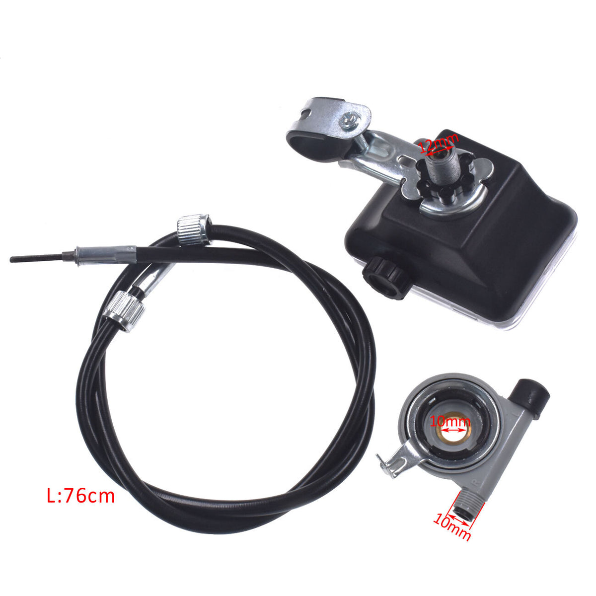26-Inch Mechanical Bicycle Speedometer for Classic & Motorized Bikes