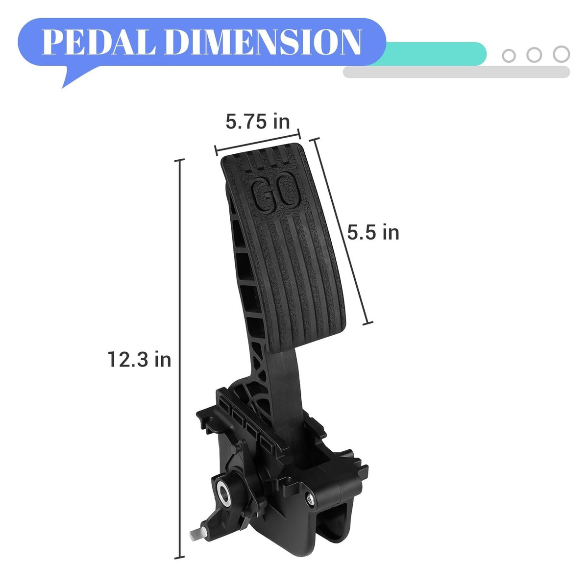 Club Car Accelerator Pedal Replacement for Precedent Onward Tempo 2009+