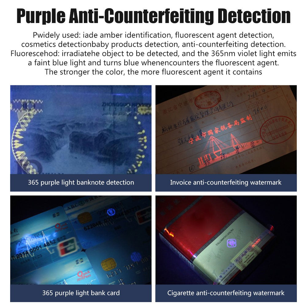 6-in-1 Gemstone Identification LED Flashlight for Gemologists and Jewelry Inspection