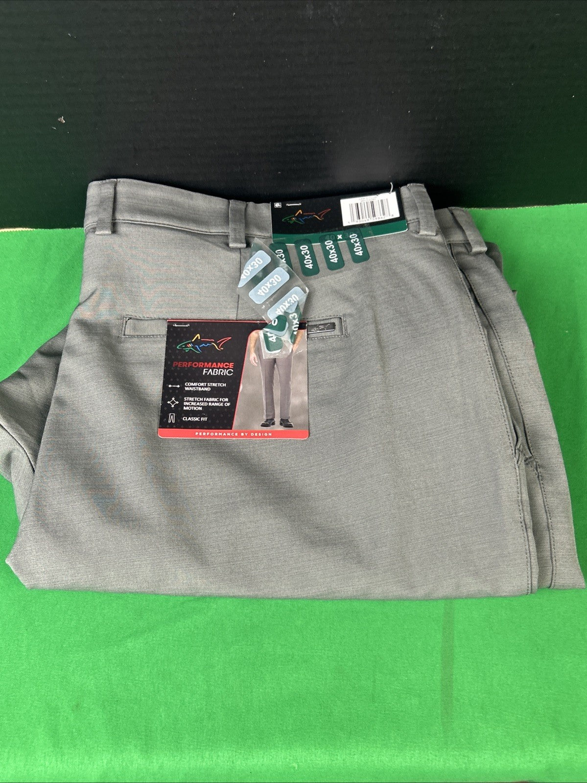 Men's Golf Pants Size 40 x 30 Moisture Wicking Comfort Stretch