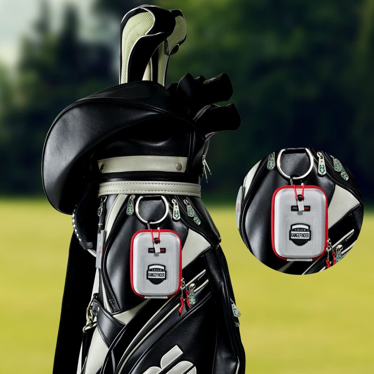Golf Rangefinder Hard Shell Carry Case EVA Bag Compatible with Callaway & Bushnell