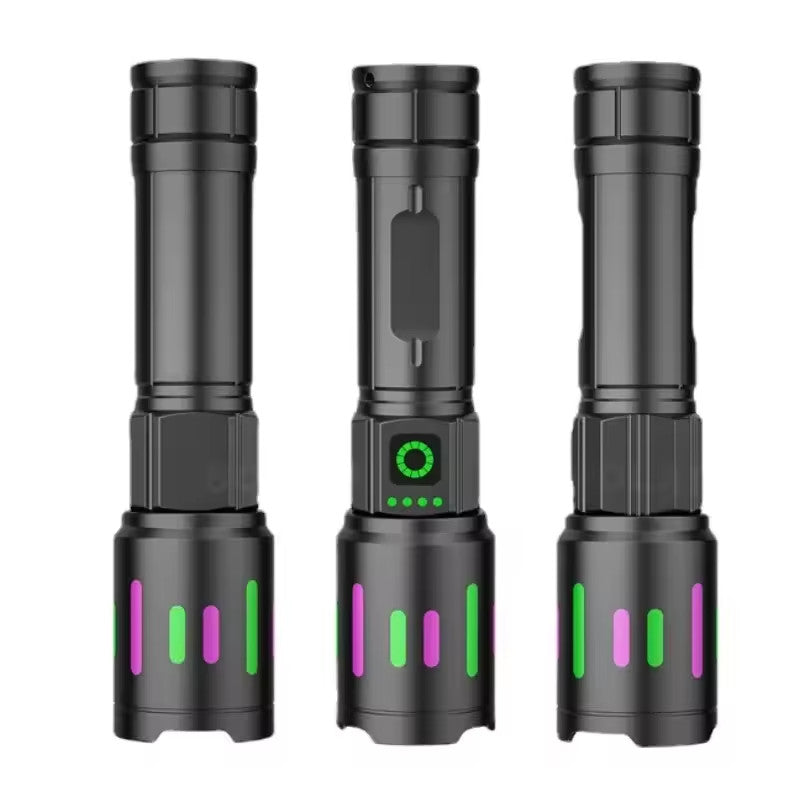 High-Power Rechargeable LED Tactical Flashlight 350000000 Lumens Waterproof