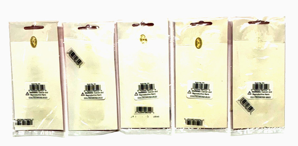 Rigged Glo Squid Baits with Hooks - Large Fish Lure Set, 4.75 Inch, 5 Pack
