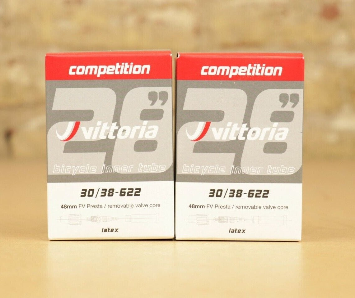 Lightweight Bicycle Latex Inner Tubes 700c - Multiple Sizes, Presta Valve 2 Pack