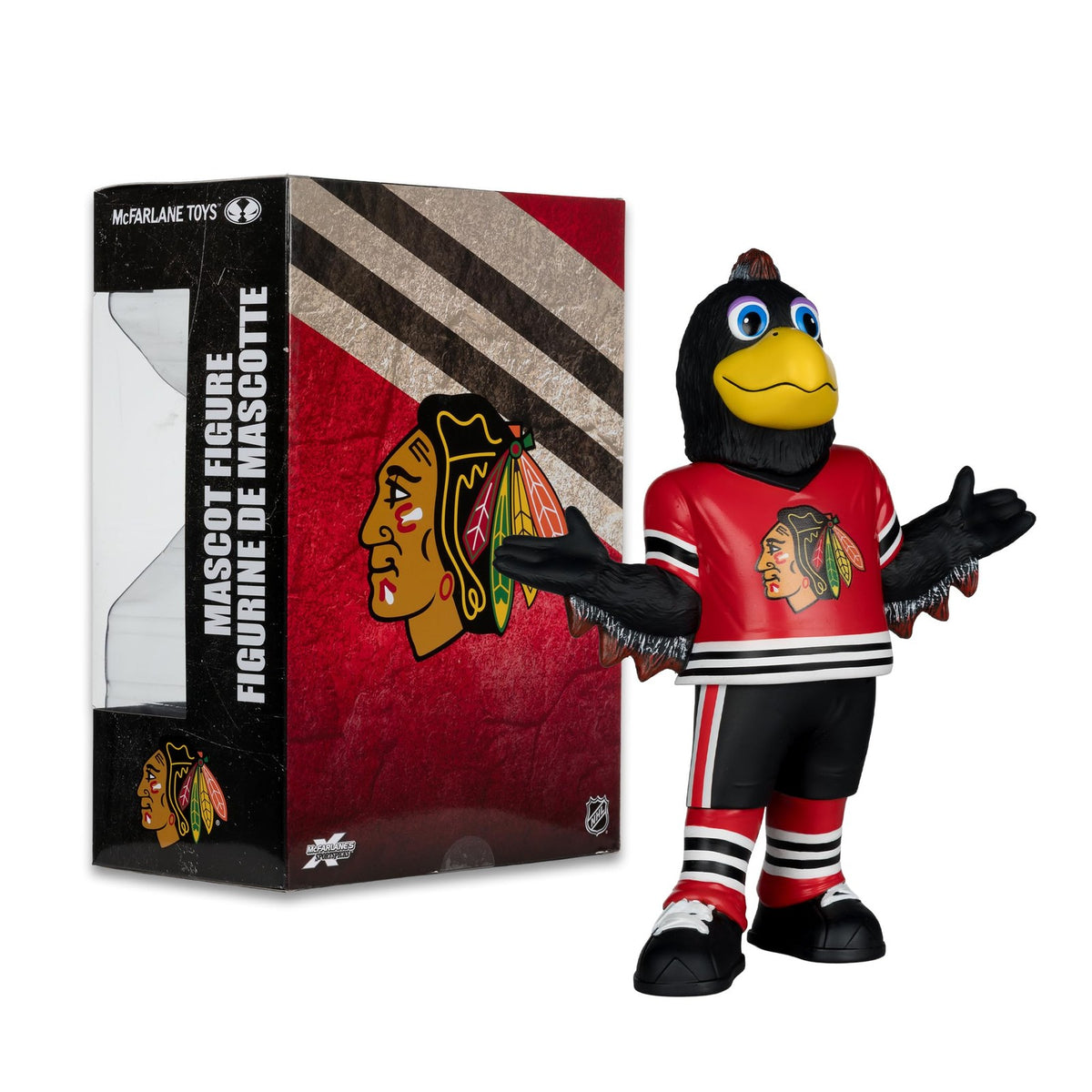 NHL 8in Mascot Figure - McFarlane SportsPicks Tommy Hawk Chicago Blackhawks