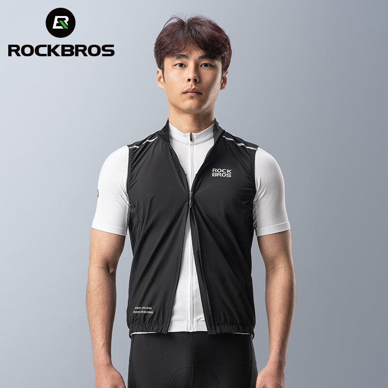 Lightweight Windproof Cycling Vest Unisex Breathable Reflective Outdoor Gear