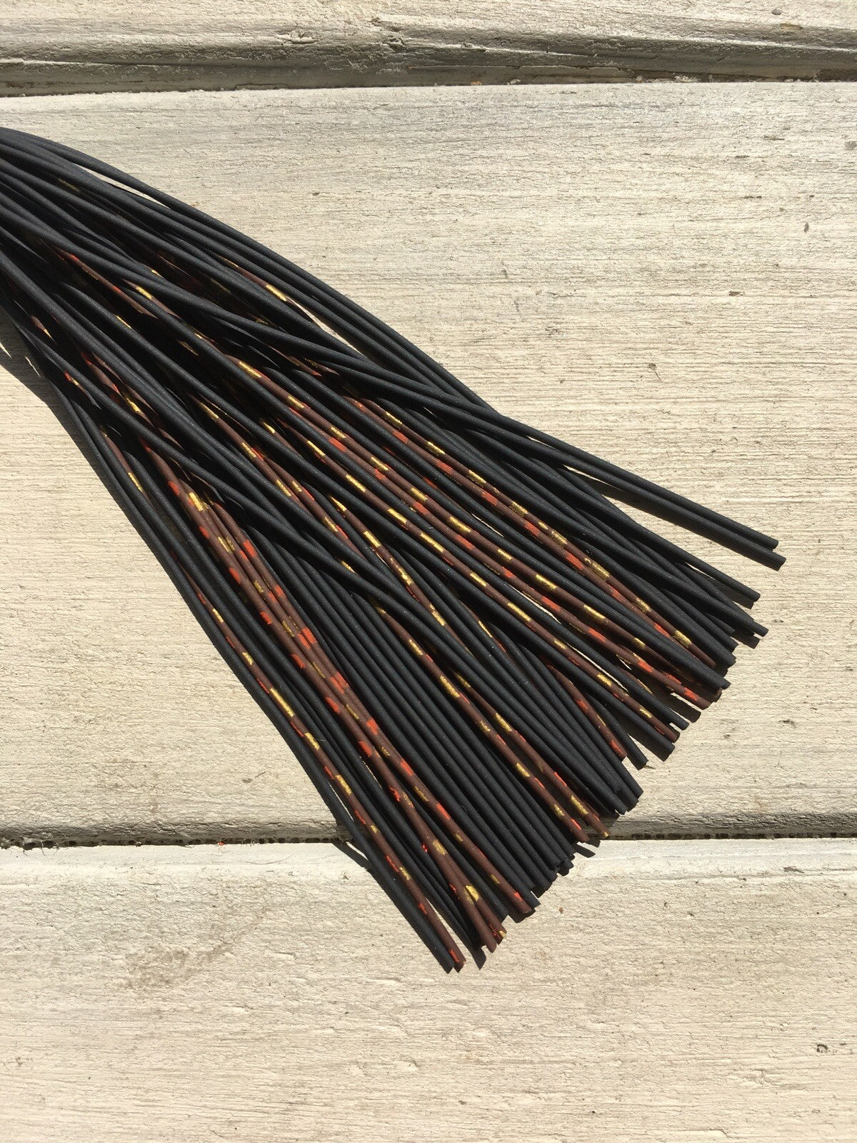 Bass Jig Skirts Living Rubber Lot of 10 with Craw Patterns - Replacement Fishing Tackle