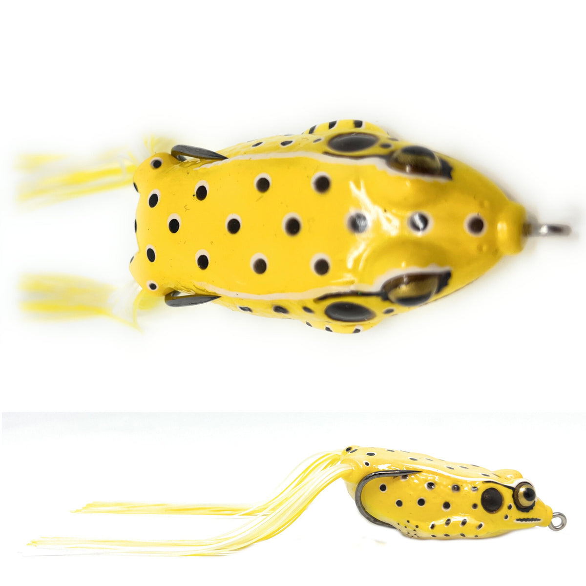 Topwater Bass Fishing Lures Set - Hollow Body Frogs for Freshwater Angling