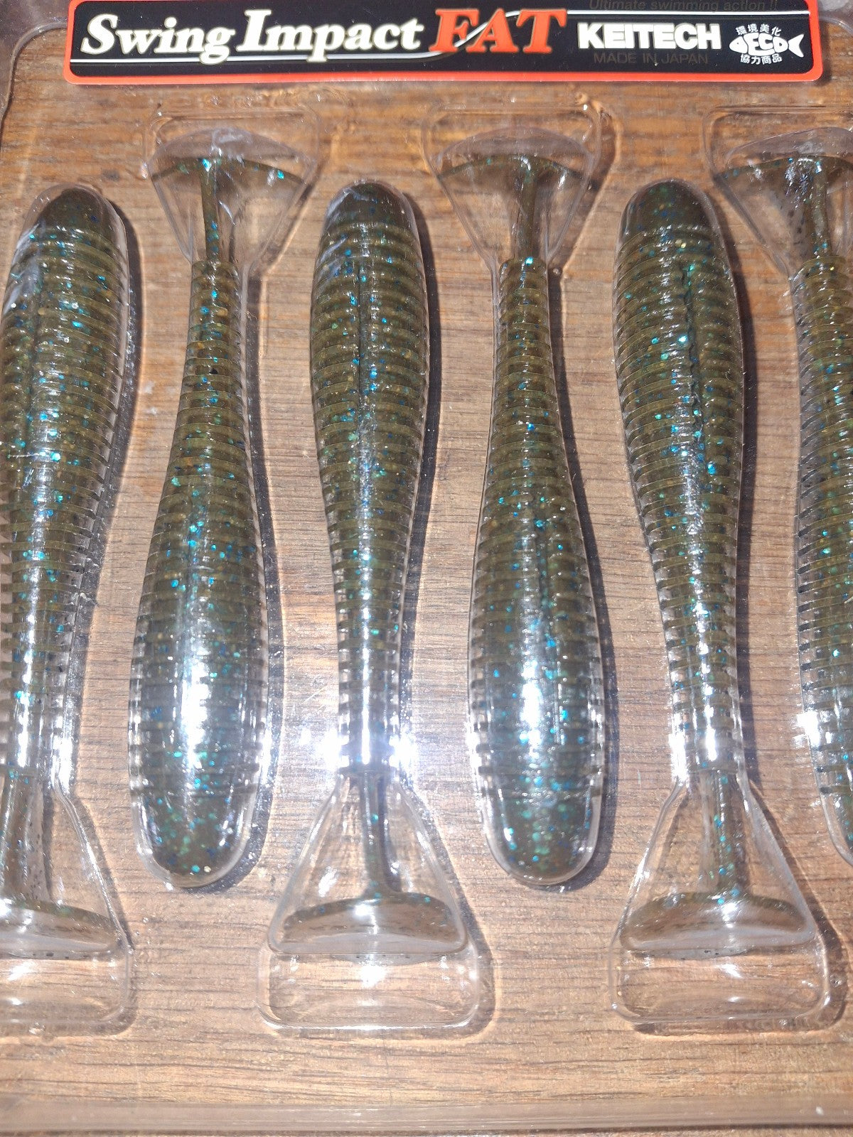 Keitech Swing Impact FAT Swimbaits 3.8 Inch Assorted Colors - Squid Scent 6 Pack