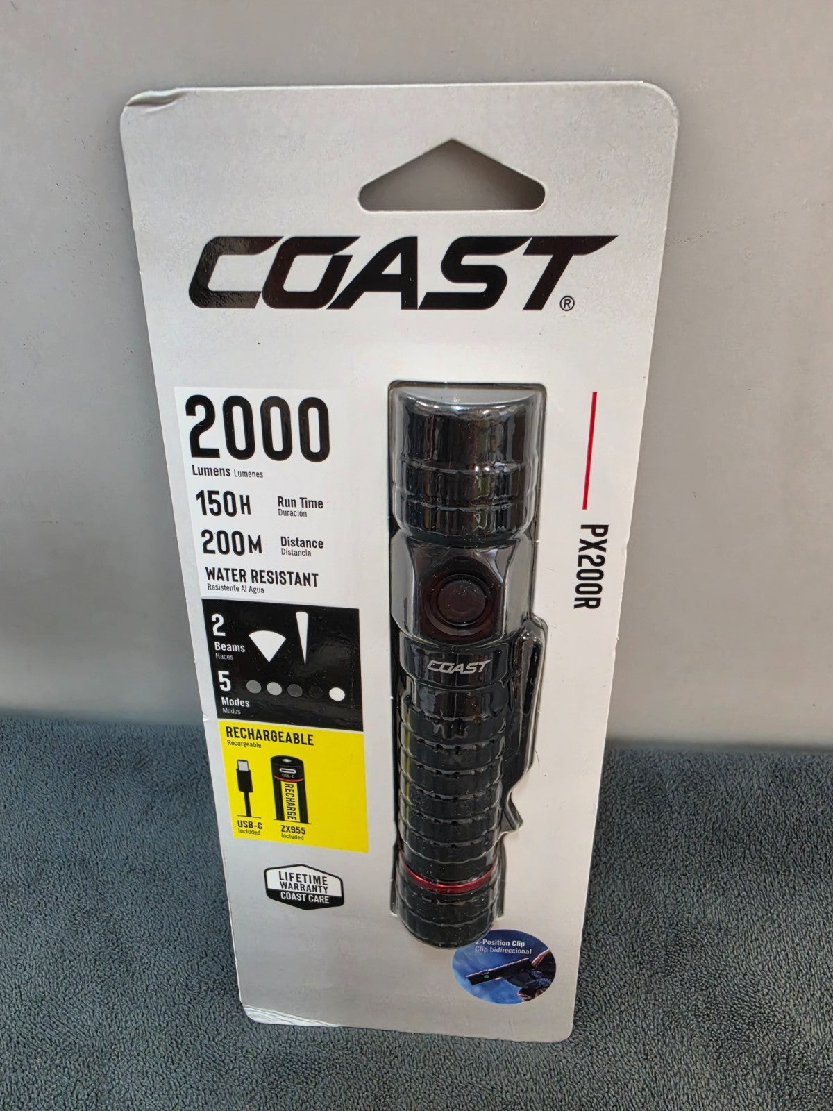 Rechargeable LED Flashlight 2000 Lumens Waterproof Aluminum Portable Torch