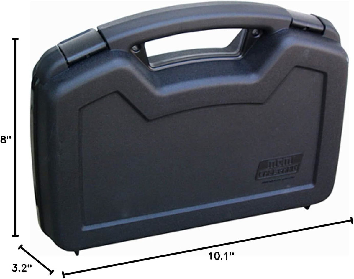Lockable Pistol & Revolver Hard Case - Foam Interior, Durable Carry Bag