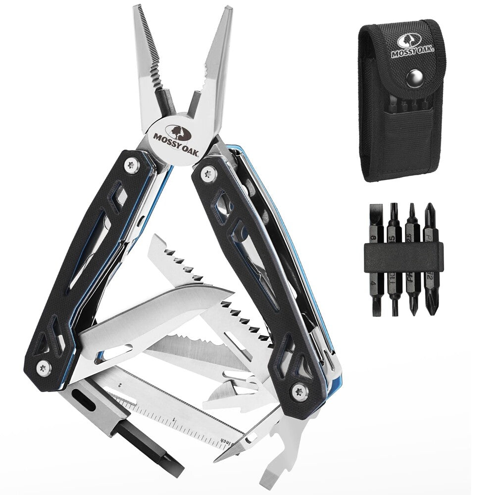 21-in-1 Multi Tool Pocket Knife with Stainless Steel & G10 Handle