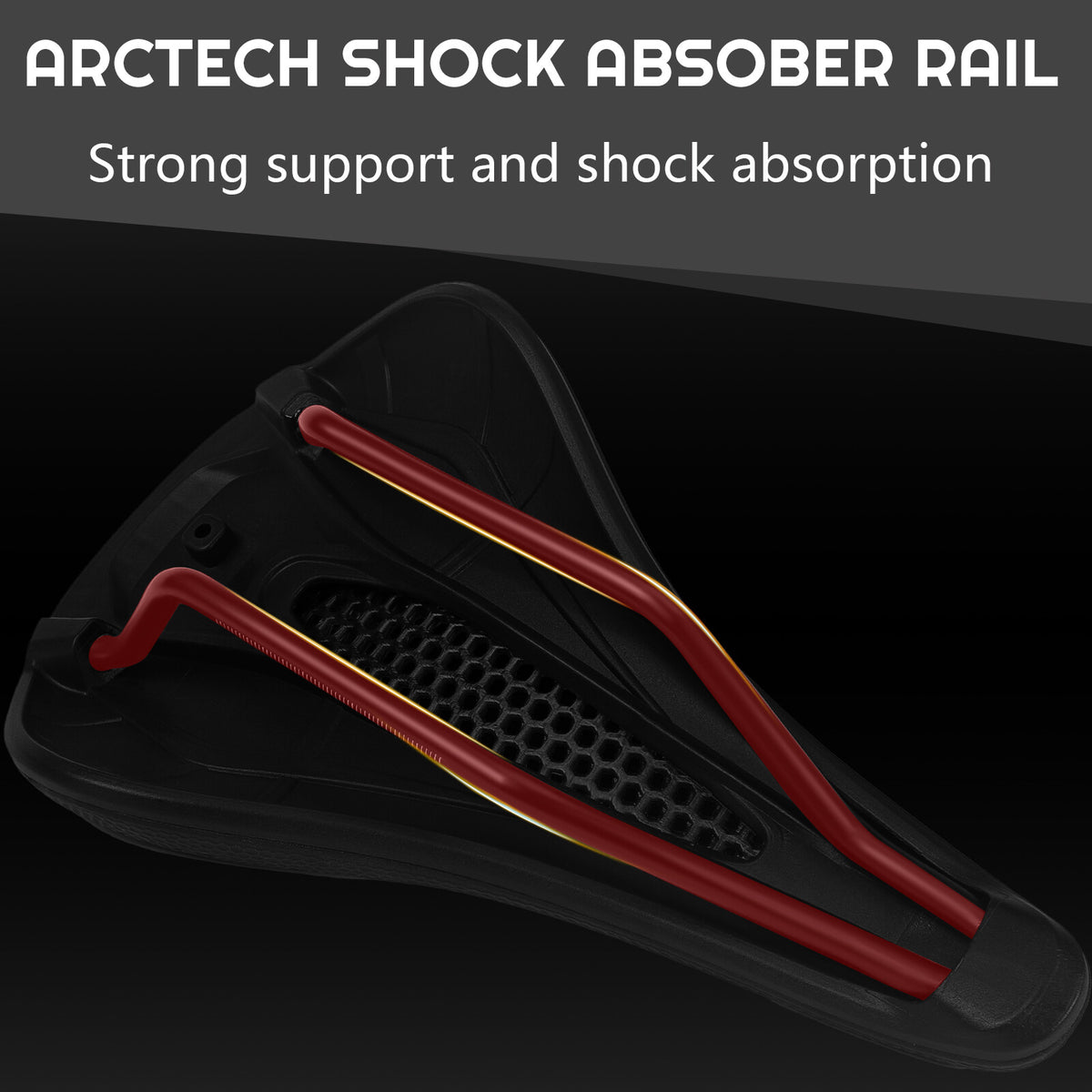 Ergonomic 3D Printing Bicycle Saddle - MTB Road Gravel Bike Seat 155mm