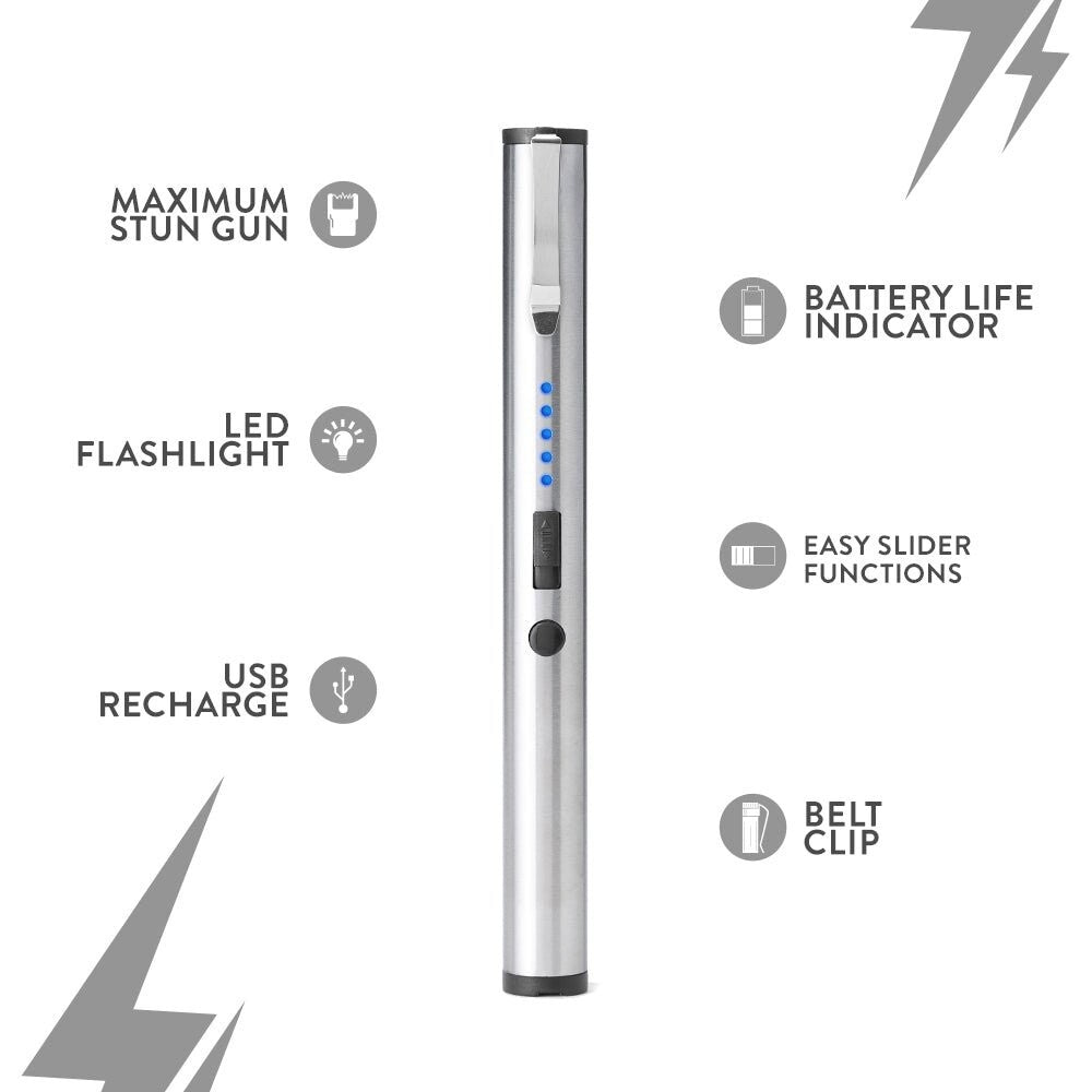 Safety Pen Flashlight 110 Lumens Rechargeable Compact LED Light