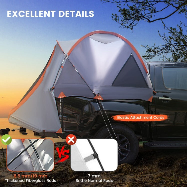 2 Person Waterproof Truck Bed Tent for Camping & Outdoor Adventures