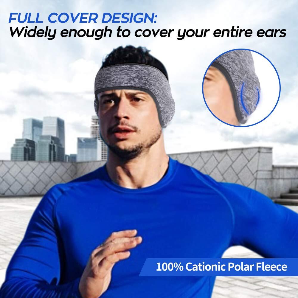 Winter Ear Warmer Headband for Women Men Fleece Ski Ear Muffs Sports