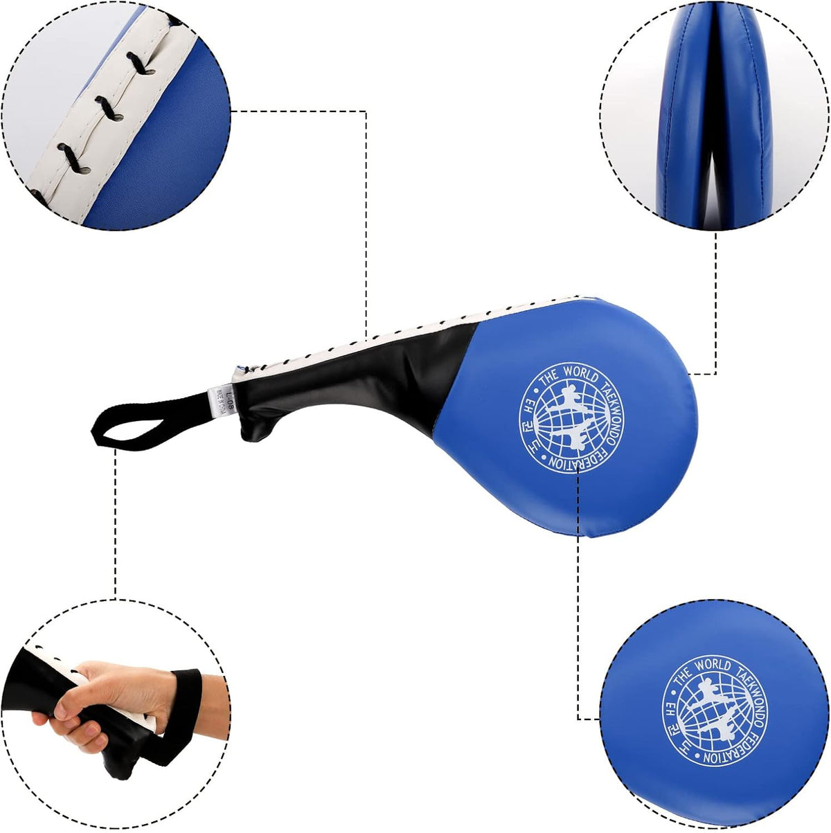 Martial Arts Kick Pads - Double Sided Taekwondo & MMA Training Targets