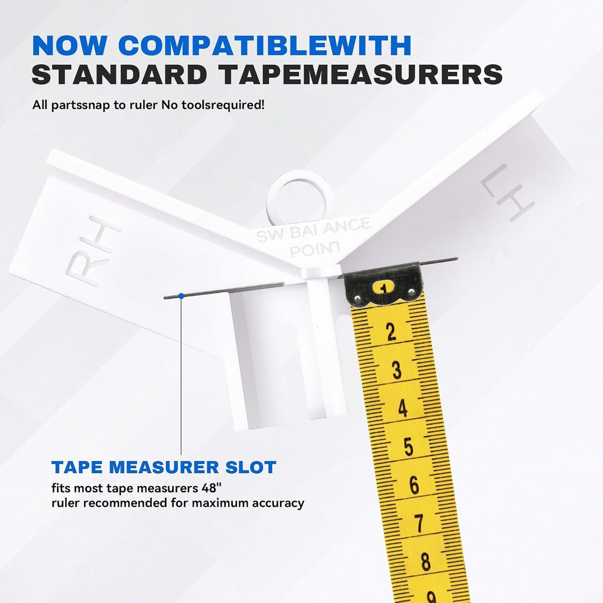 Golf Club Ruler - Length Measurement & Swing Weight Fitting Tool