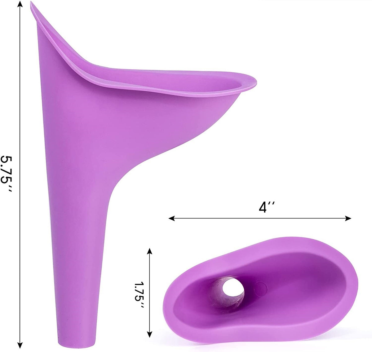 6PCS Portable Female Urinal Funnel for Camping Travel Women Pee Device