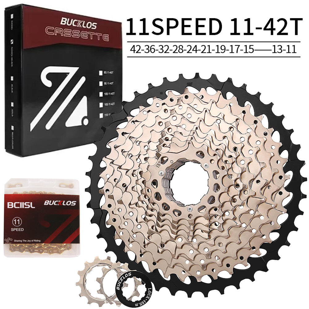 Bike Cassette and Chain Set for Shimano SRAM 8-12 Speed, 11-52T