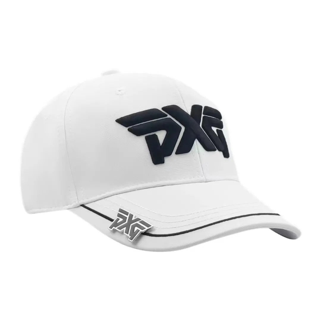 Unisex Adjustable Golf Hat with Embroidery and Magnetic Ball Marker