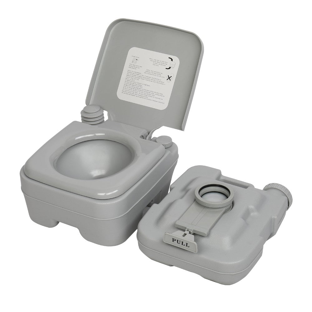 Portable Camping Toilet 2.8 Gallon 10L Flush Outdoor Travel Potty