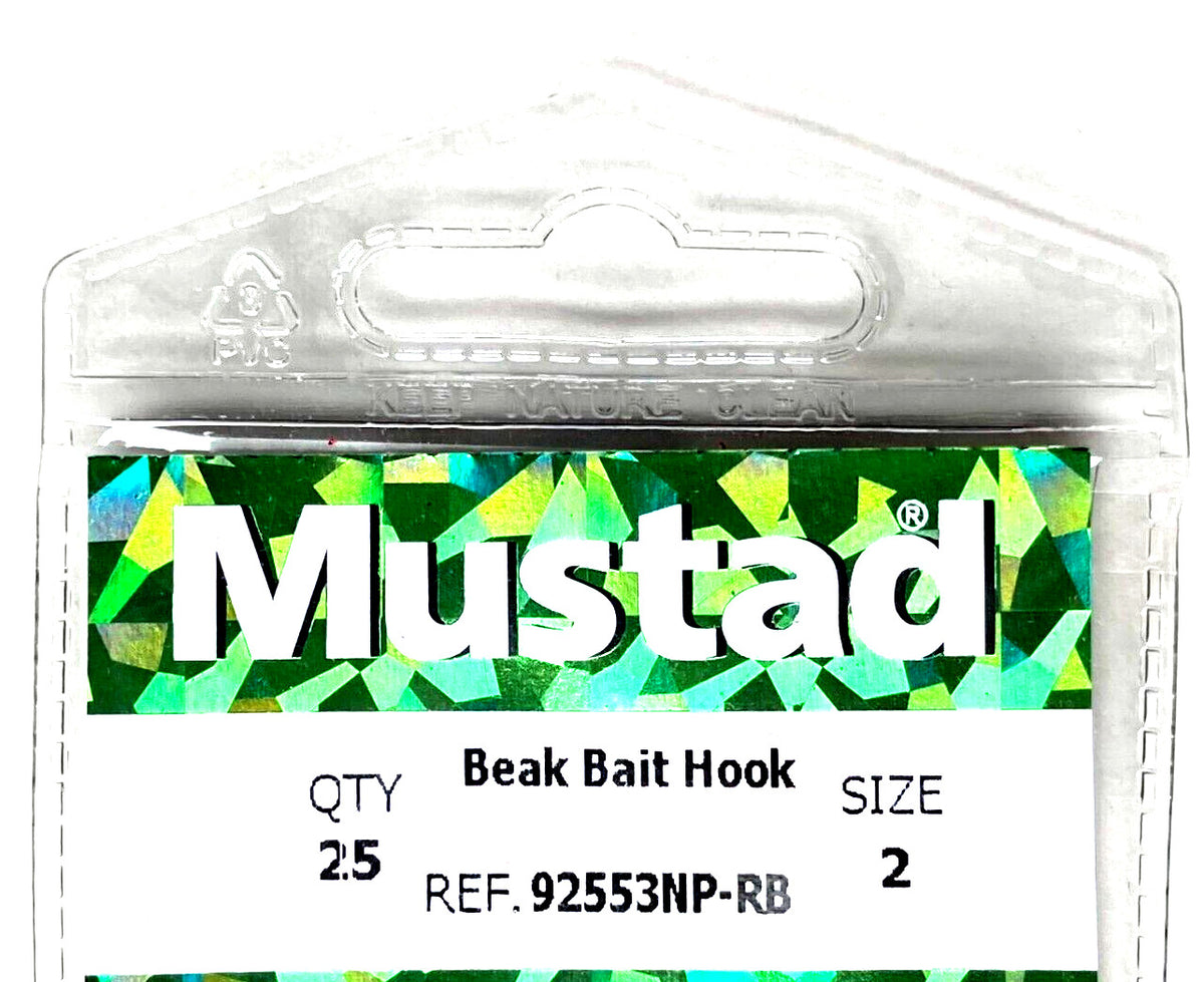 Size 2 Red Octopus Bait Hooks - Ultra Point, 25 Count Fishing Hooks