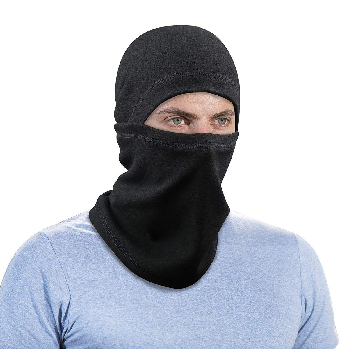 Unisex Winter Balaclava Ski Mask with Adjustable Drawstring - Cold Weather Face Cover