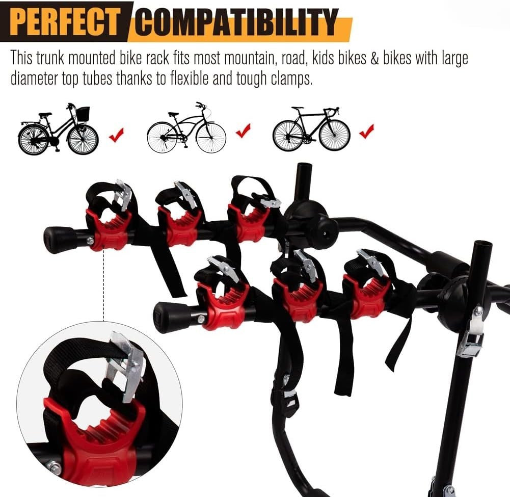 6Pcs/Set Bike Rack Hitch Mount Bicycle Car Strap Replacement Cradle...