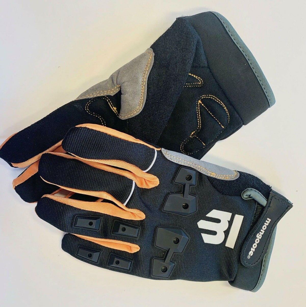 Bicycle Gloves Full Finger Padded MTB BMX Bike Gloves L/XL Black