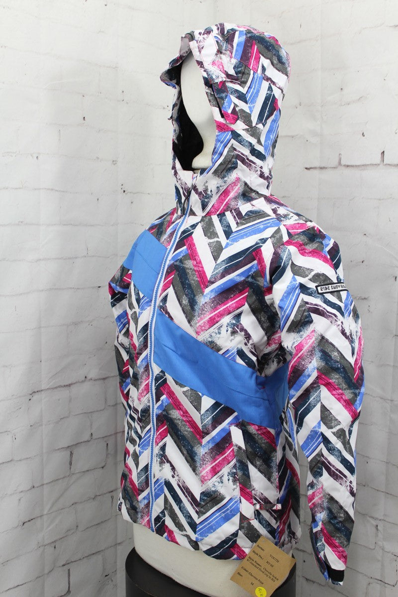 Girls 3-in-1 Snow Jacket with Fleece Liner Chevron Print Youth Outerwear