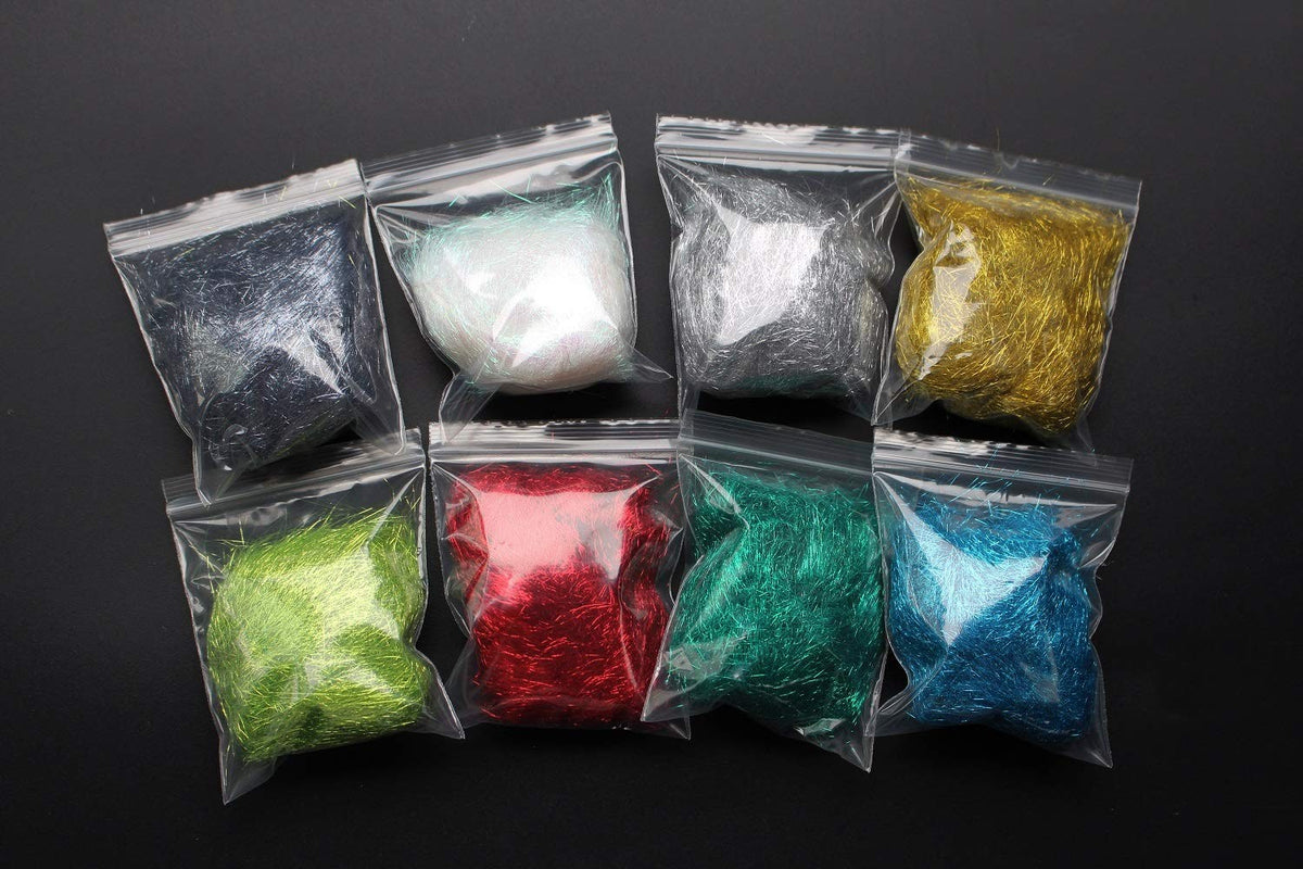 Fly Tying Ice Dub Thread Set - 16 Colors for Trout Nymphs & Fly Patterns