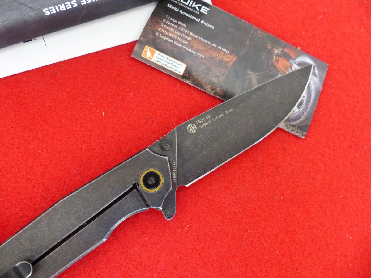 Stainless Steel Frame Lock Knife 3.5 Inch Drop Point Blade EDC Flipper