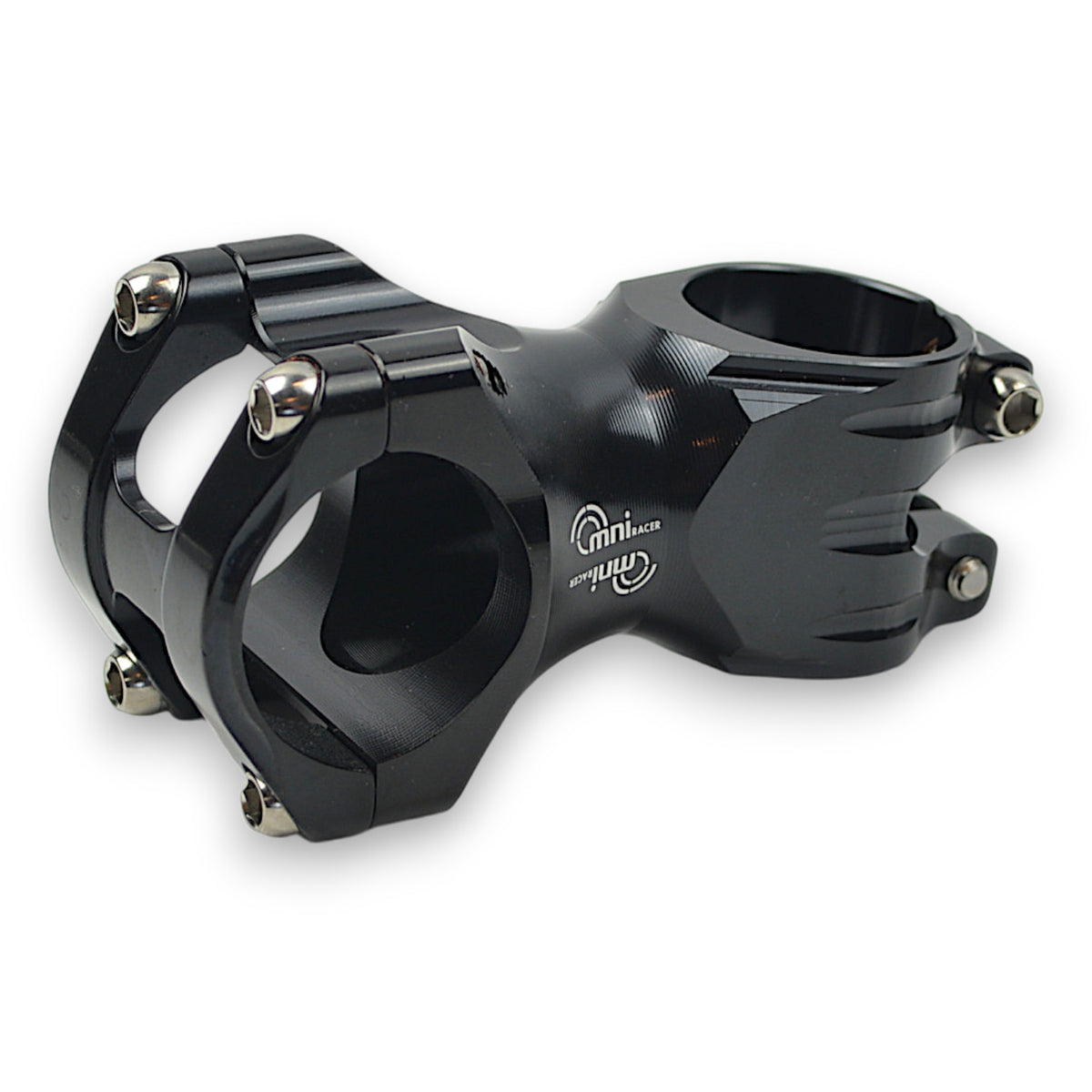 Lightweight Bicycle Handlebar Stem with Titanium Bolts - 31.8mm Black