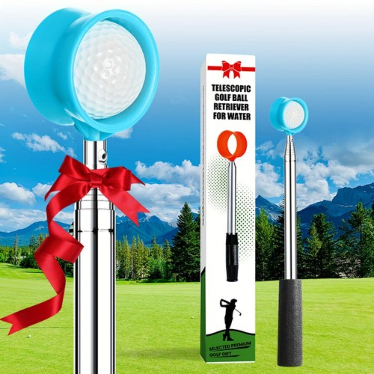 Telescopic Golf Ball Retriever 9ft 12ft Aluminum Alloy Telescoping Pole