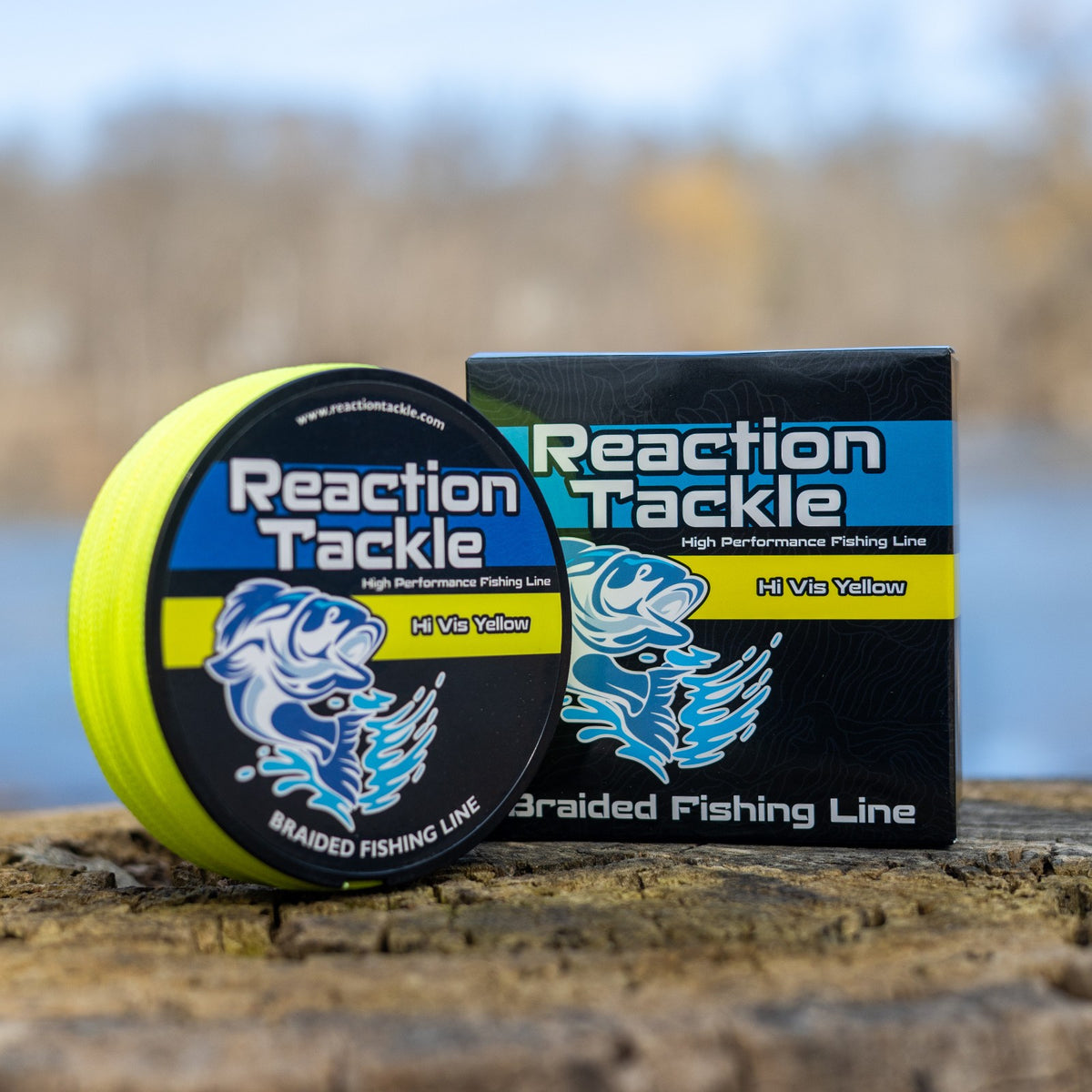 Braided Fishing Line Hi Vis Yellow - Multiple Strands & Lengths