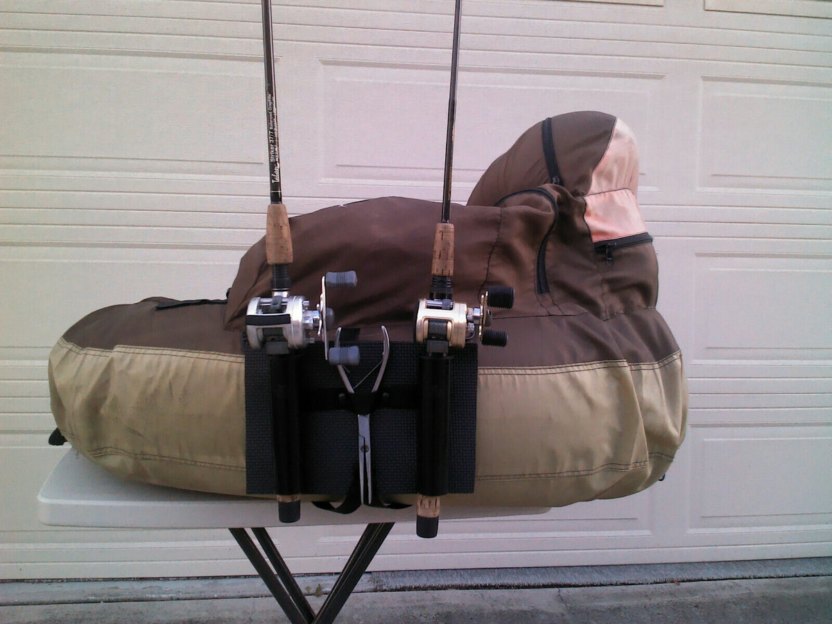 Double Rod Holder for Fishing Float Tube Spinning & Casting Rods