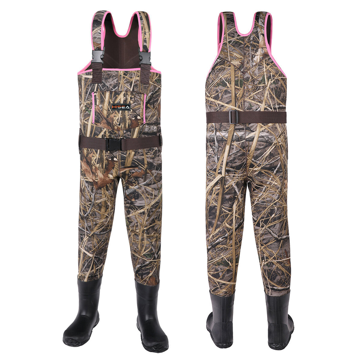Kids Neoprene Waders with Boot Foot - Waterproof Hunting & Fishing Chest Waders for Toddlers